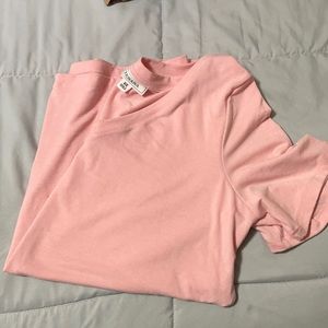 NWOT vneck pink tee